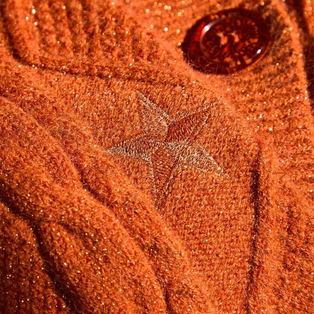 Taylor Swift Showgirl Orange Cable Knit Cardigan Sweater XL/2XL Box Set NEW Rare - Picture 14 of 16